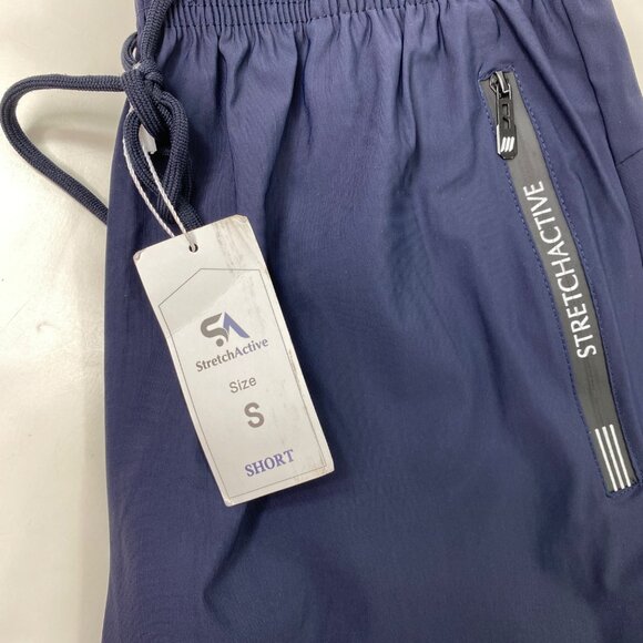 Stretchactive Womens Blue Elastic Waist Pants With Zipped Pockets Size Small - Picture 5 of 7